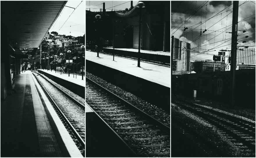 black and white station